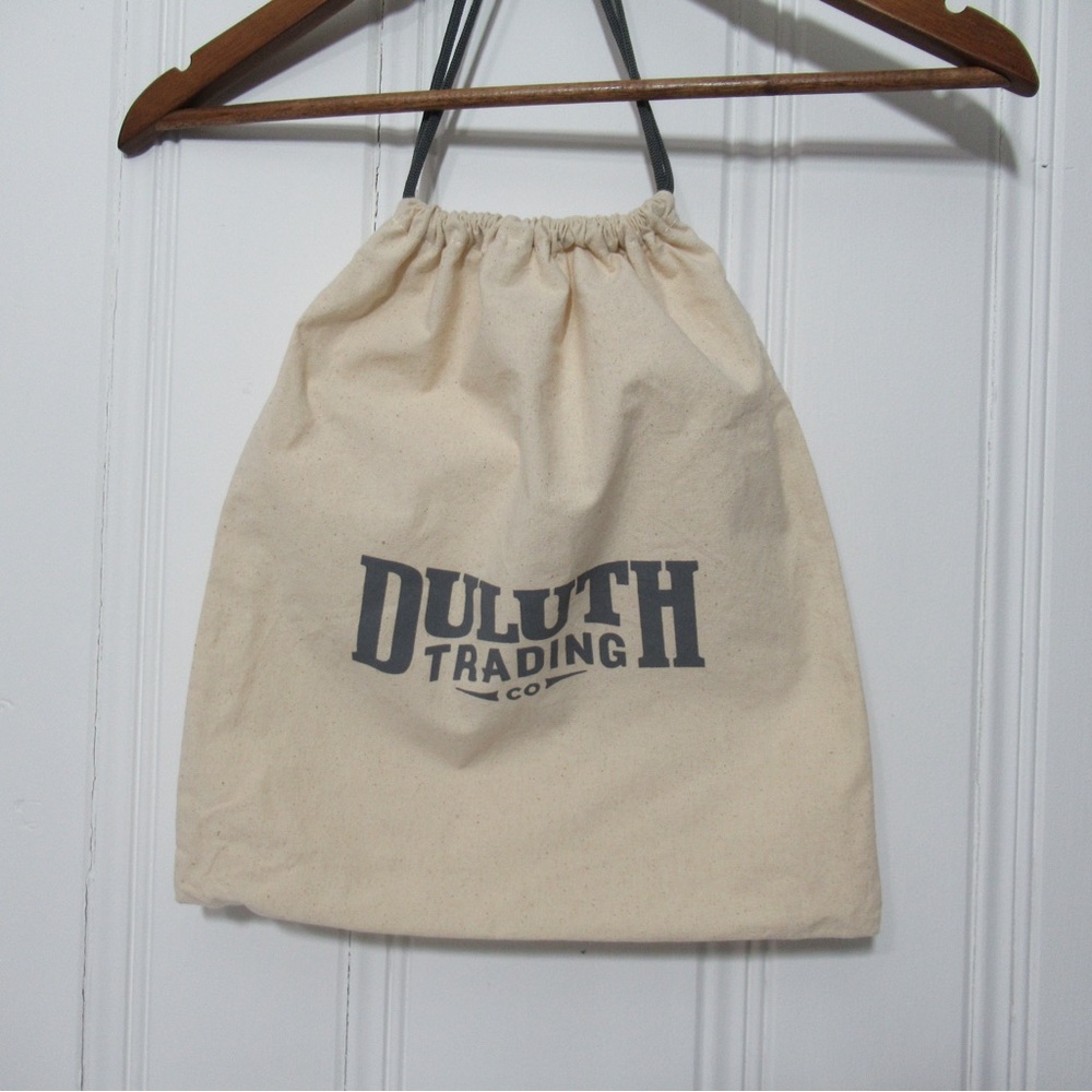 Duluth Trading Co. Cream Drawstring Bag Dust Bag